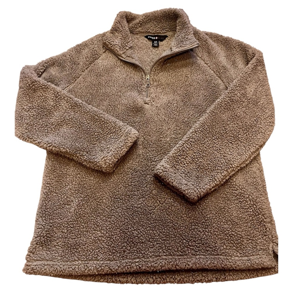 Sparkly Swiss Alps Sherpa Pullover Sweater